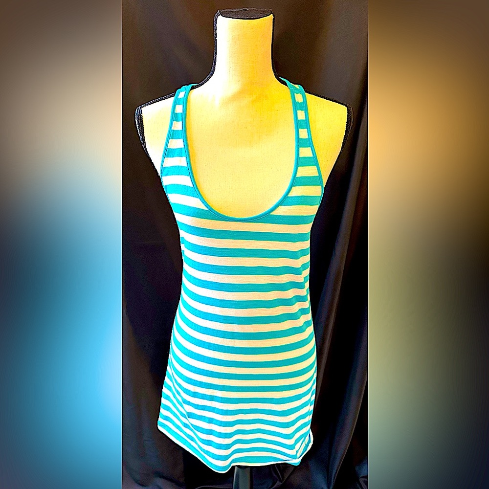 NEW Victoria’s Secret PINK, New without Tags, Blue & White Striped Large (L) Top
